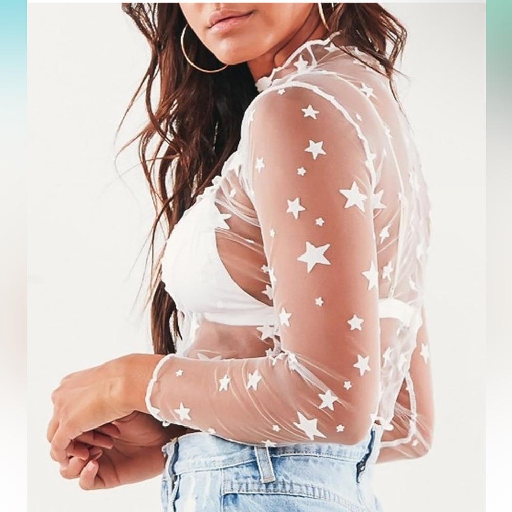 Star Mesh Long Sleeve